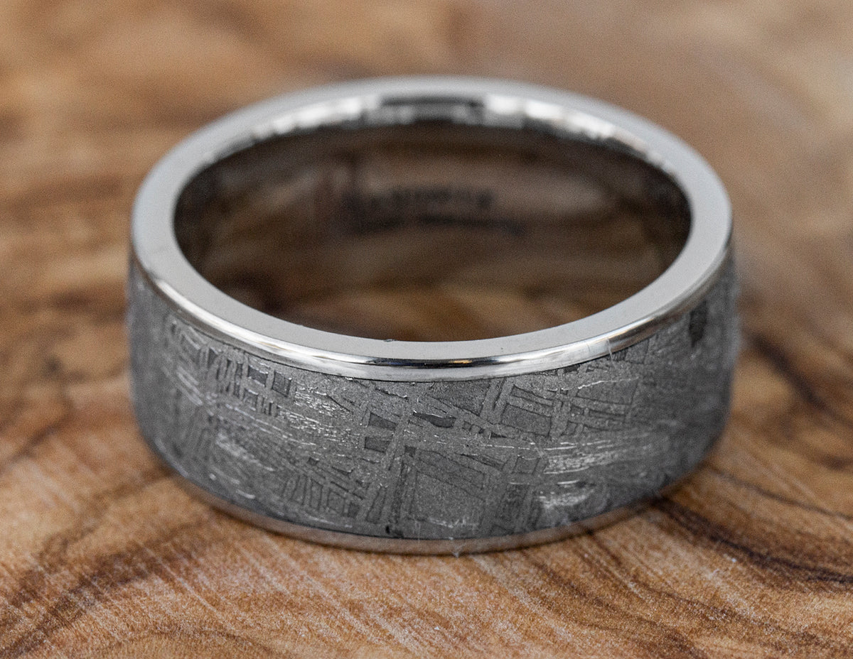 9mm Cobalt Chrome & Meteorite Wedding Band