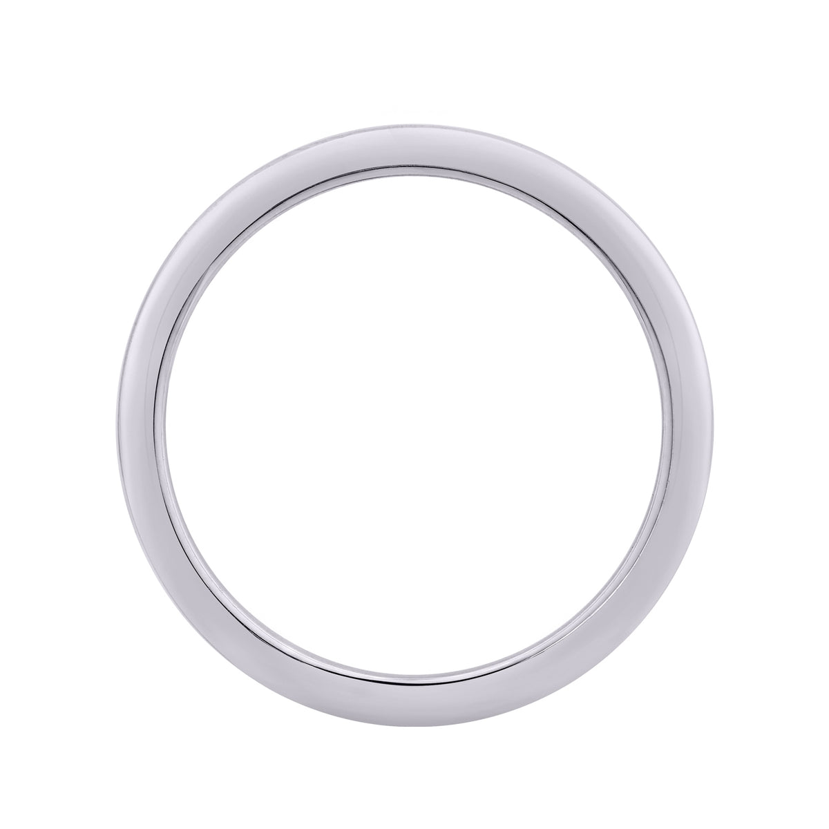 2mm Plain Wedding Band in 14K White Gold