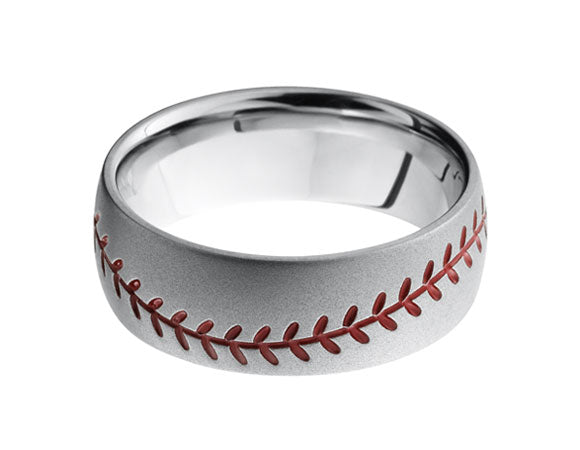 8mm Men's Wedding Band in Cobalt Chrome