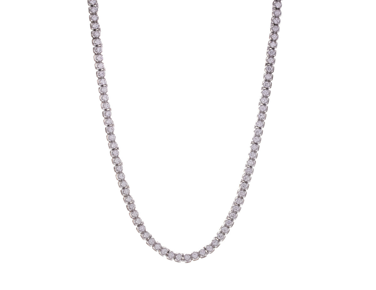 1 5/8ct. t.w. Halfway Diamond Tennis Necklace in 14K White Gold