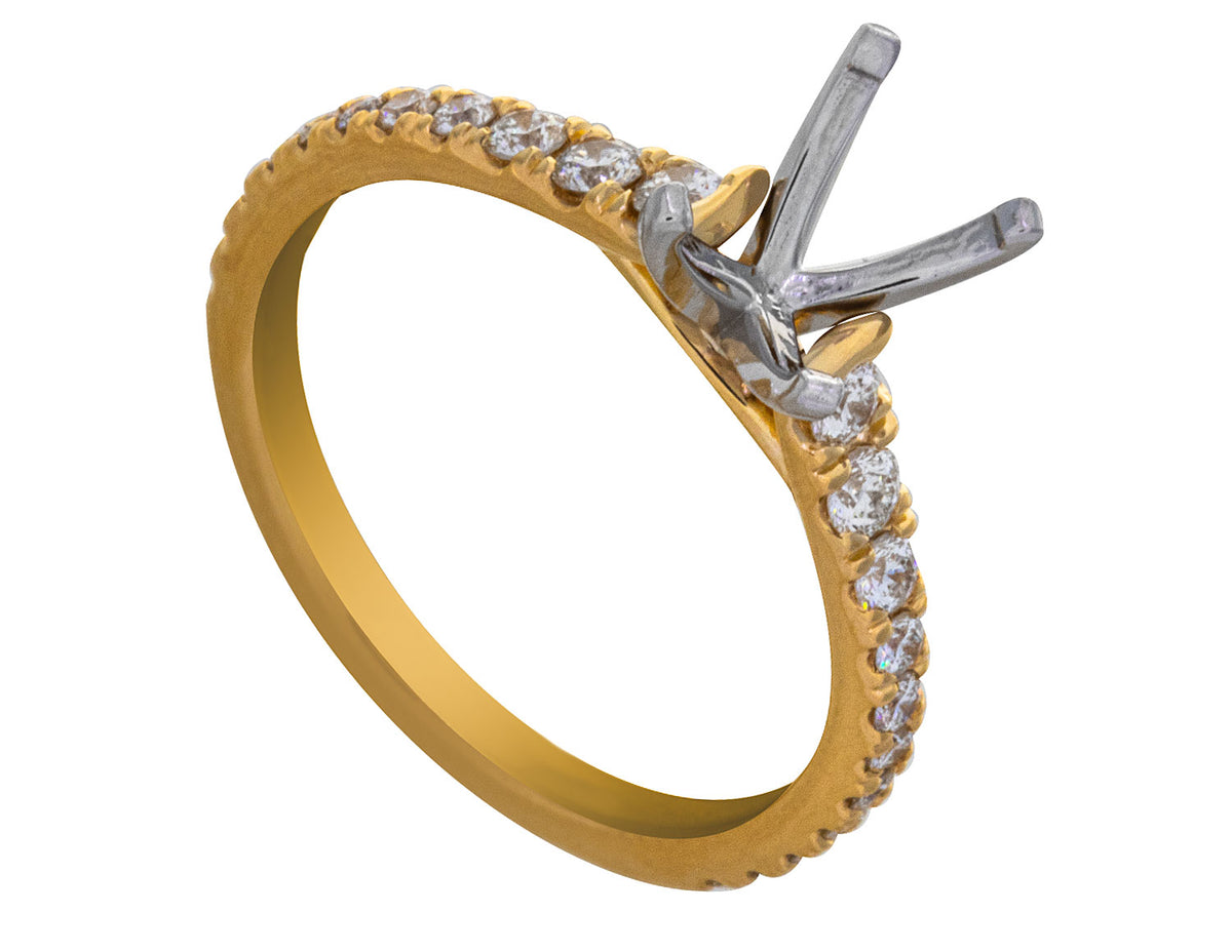 2/5ct. t.w. Kessler 81 Diamond Engagement Ring in 18K Yellow Gold