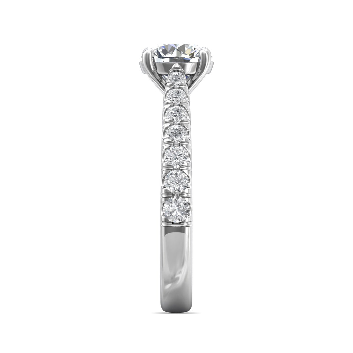 1/2ct. t.w. Round Cut Diamond Engagement Ring in 14K White Gold