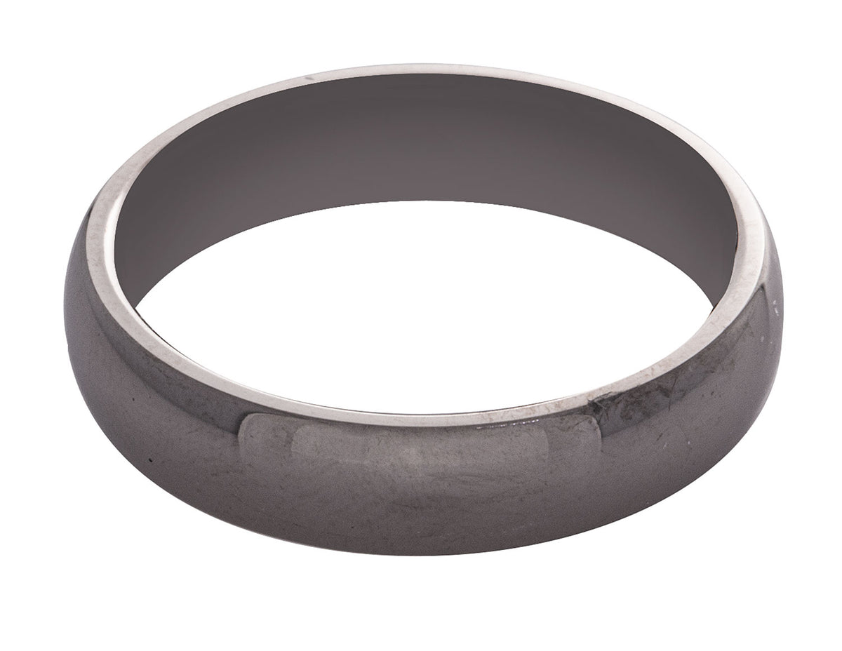 5mm High Polish Men's Wedding Band in Tantalum