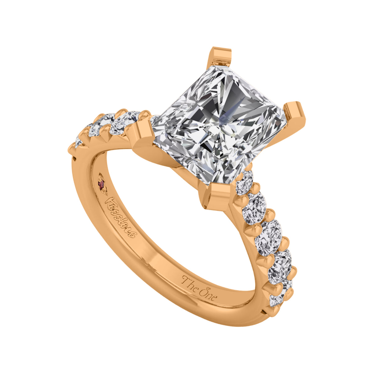7/8ct. t.w. Diamond Engagement Ring in 14K Yellow Gold