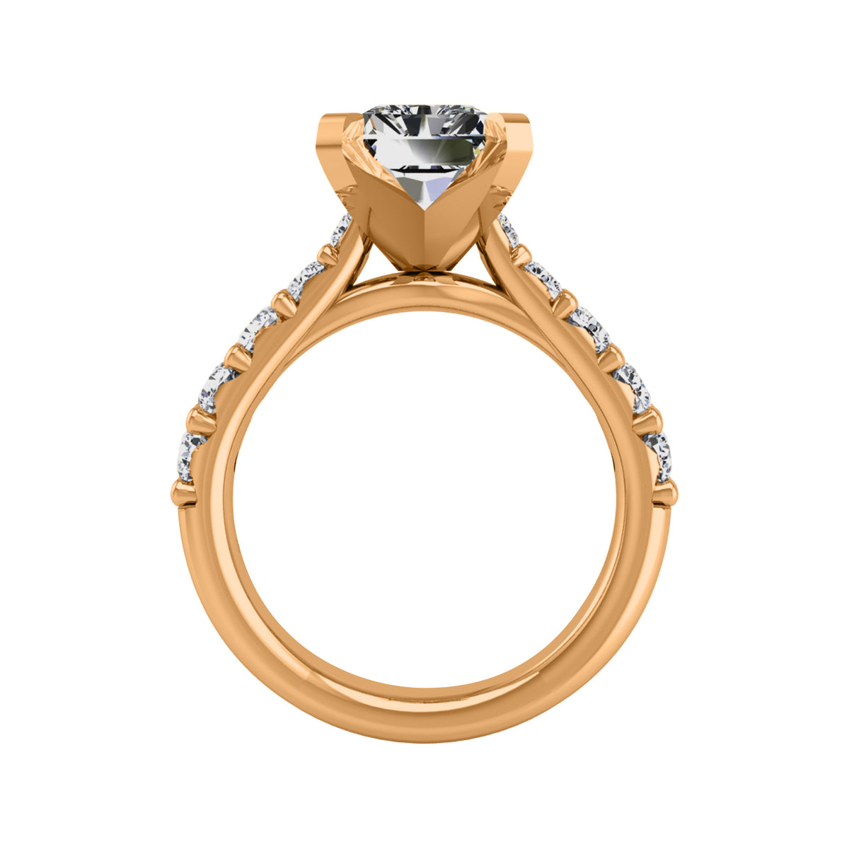 7/8ct. t.w. Diamond Engagement Ring in 14K Yellow Gold