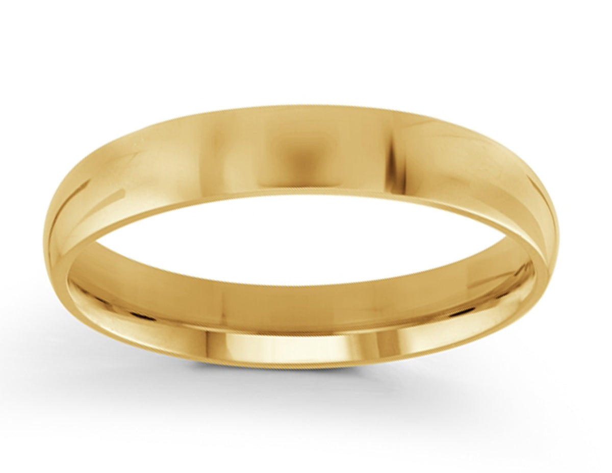 4mm Wedding Ring in 14K Yellow Gold