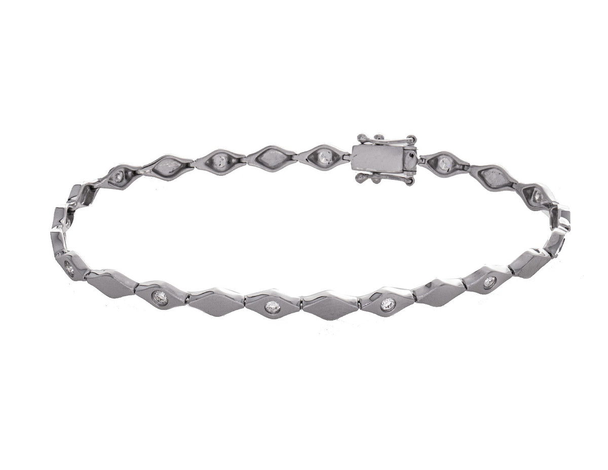 1/3ct. t.w. Diamond Fashion Bracelet in 14K White Gold
