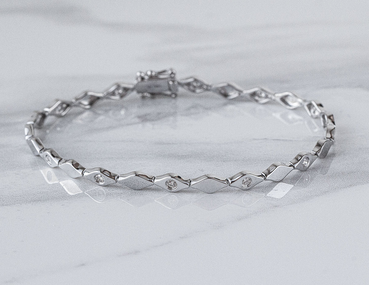 1/3ct. t.w. Diamond Fashion Bracelet in 14K White Gold