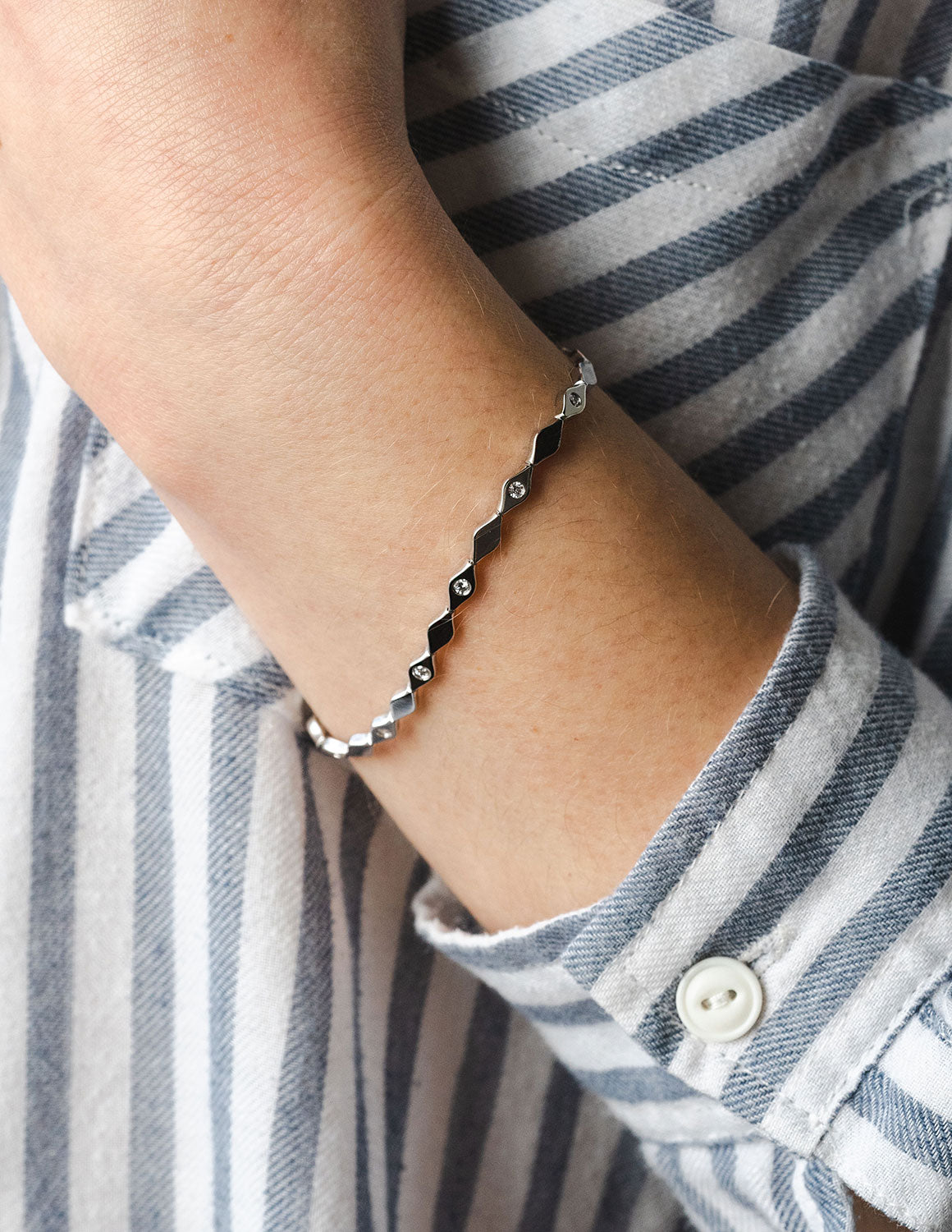 1/3ct. t.w. Diamond Fashion Bracelet in 14K White Gold