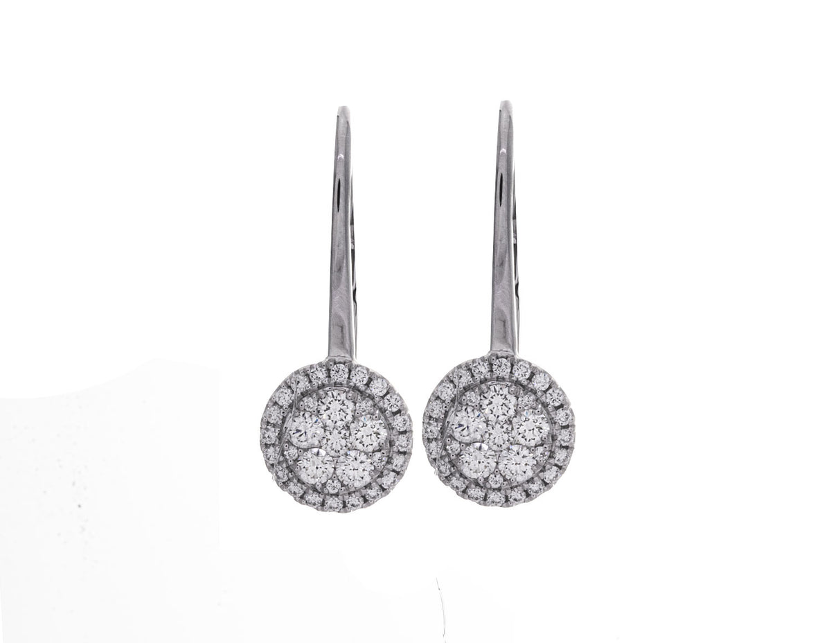 5/8ct. t.w. Diamond Drop Earrings in 14K White Gold