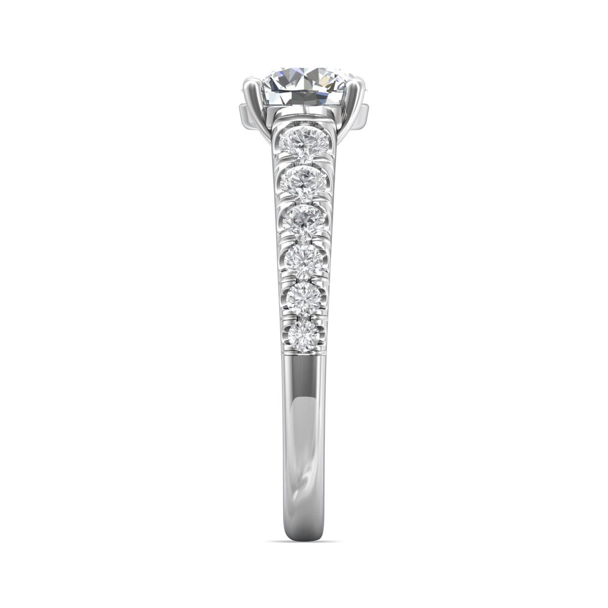 1/2ct. t.w. Round Cut Diamond Engagement Ring in 14K White Gold