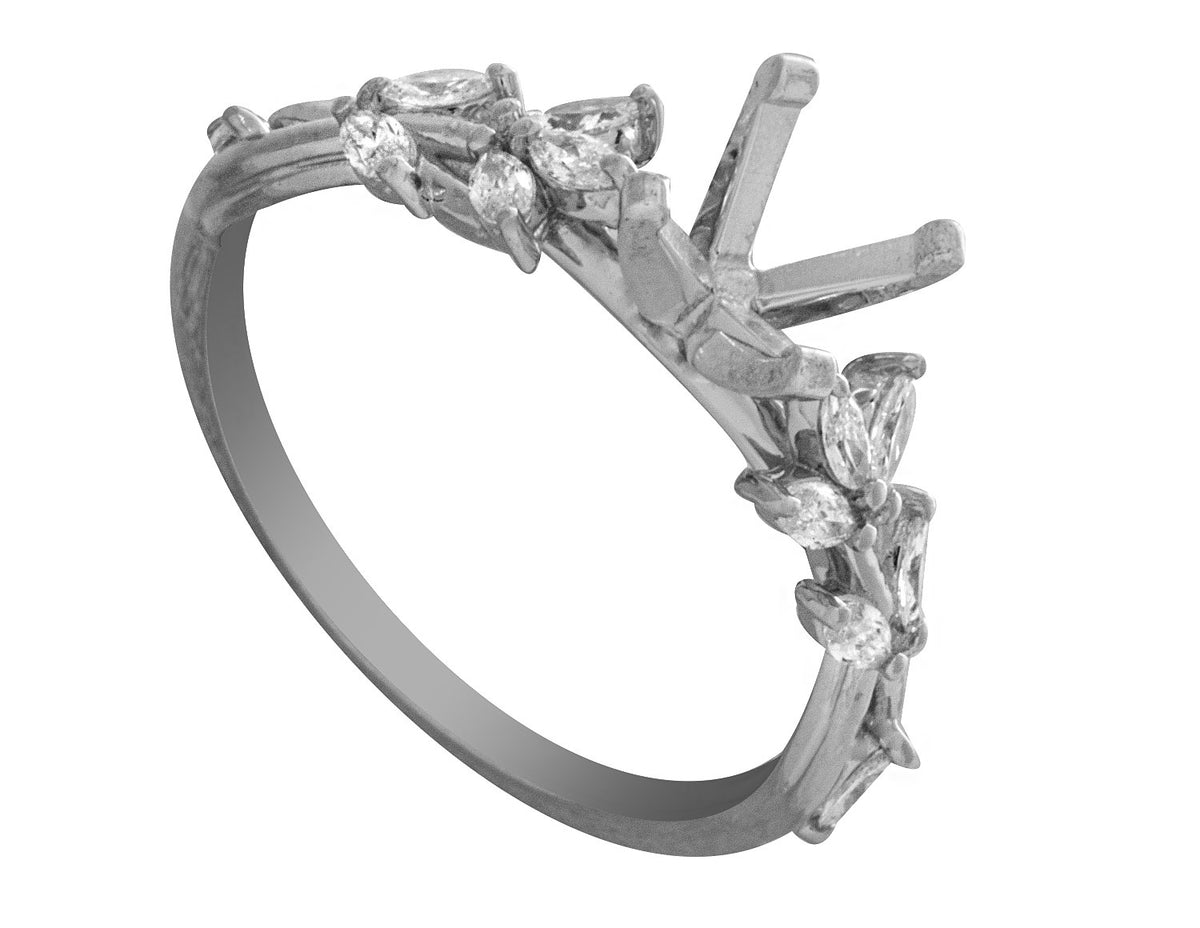 1/3ct. t.w. Diamond Engagement Ring in 14K White Gold