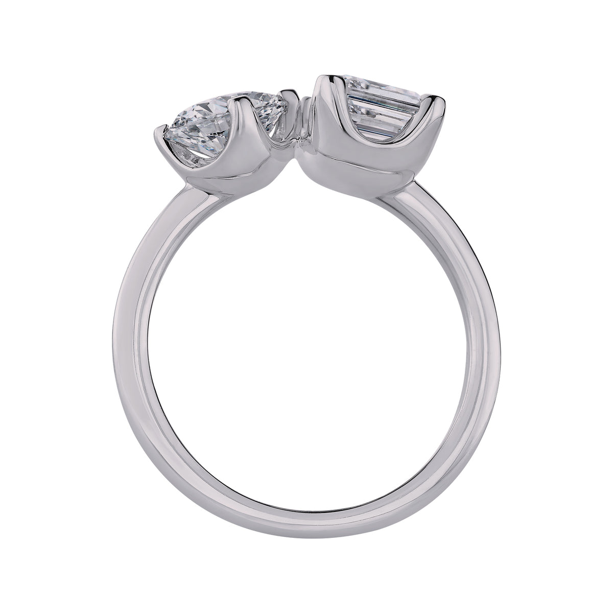 3 5/8ct. t.w. 2-Stone Diamond Engagement Ring in 14K White Gold