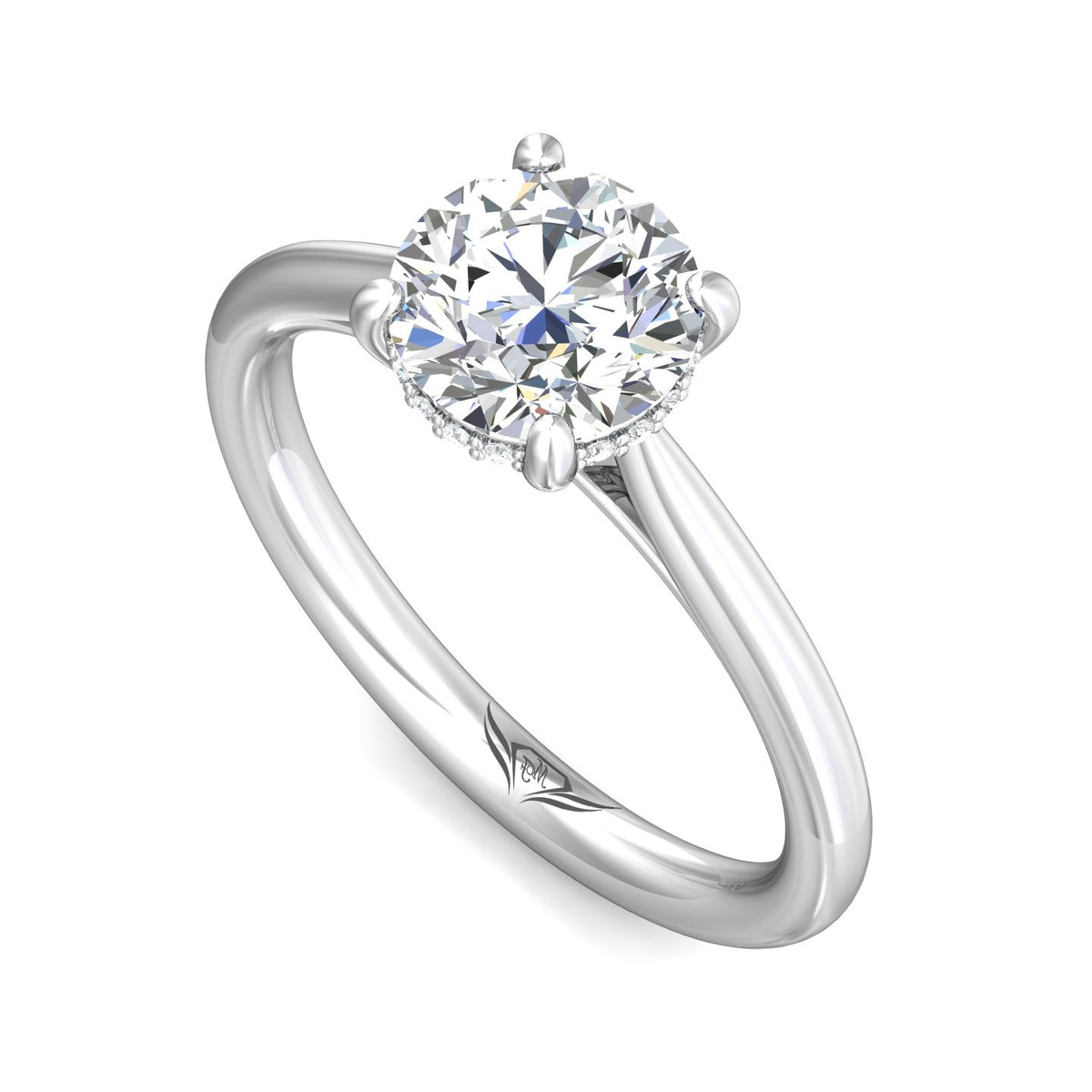 .04ct. t.w. Diamond Engagement Ring in 14K White Gold