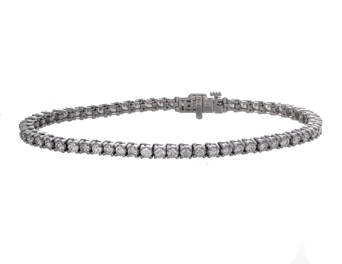 4ct. t.w. Diamond Tennis Bracelet in 14K White Gold
