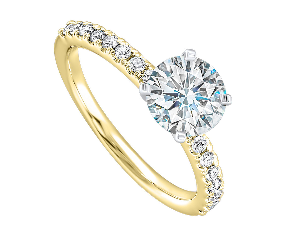 1/4ct. t.w. Diamond Engagement Ring in 14K Yellow Gold