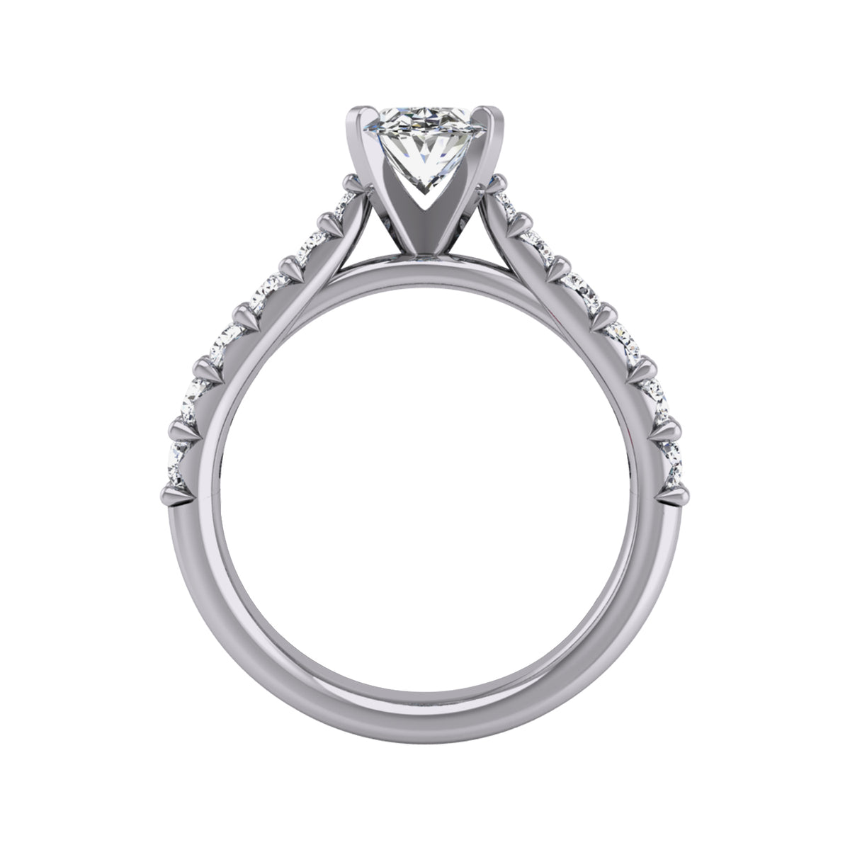 5/8ct. t.w. Diamond Engagement Ring in 14K White Gold
