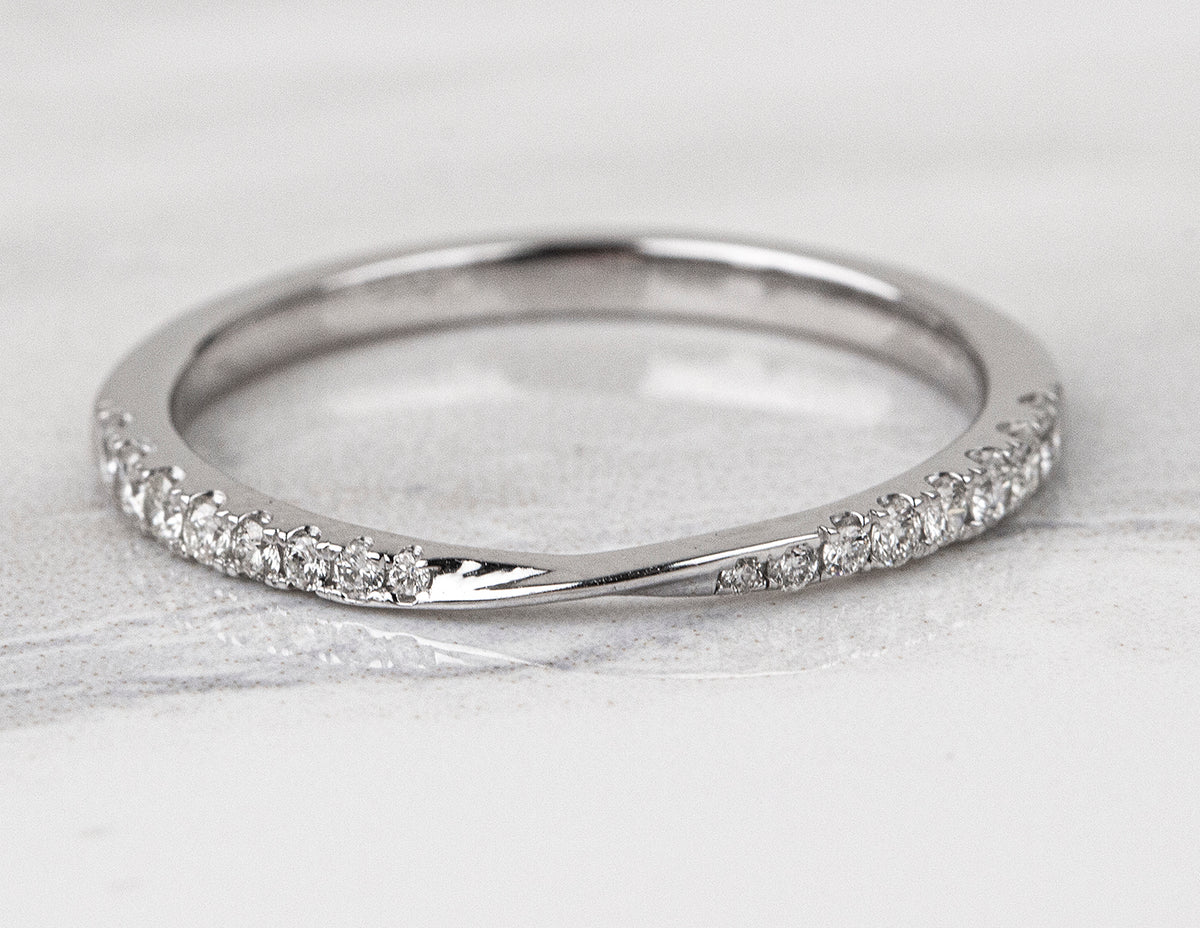1/6ct. t.w. Round Cut Diamond Anniversary Ring in 14K White Gold