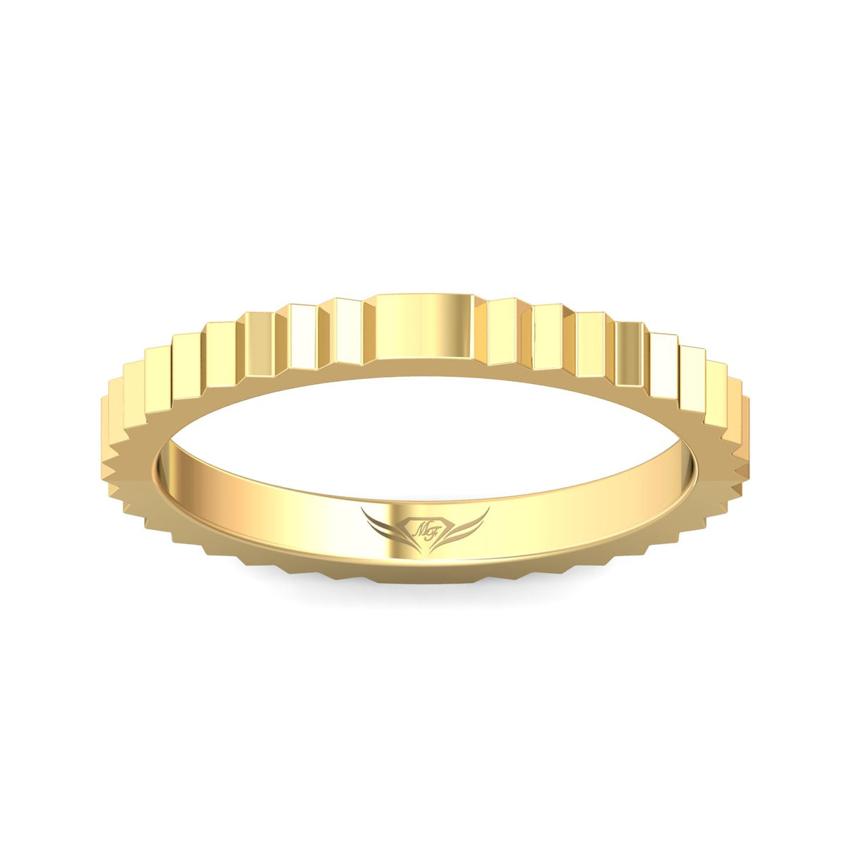 2mm Plain Wedding Band in 14K Yellow Gold