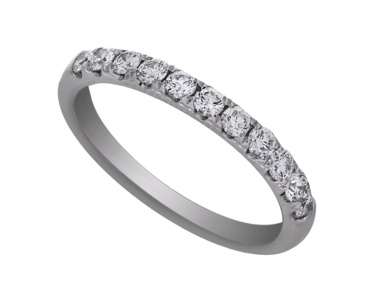 1/2ct. t.w. Newborn Lab Created Diamond Anniversary Ring in 14K White Gold