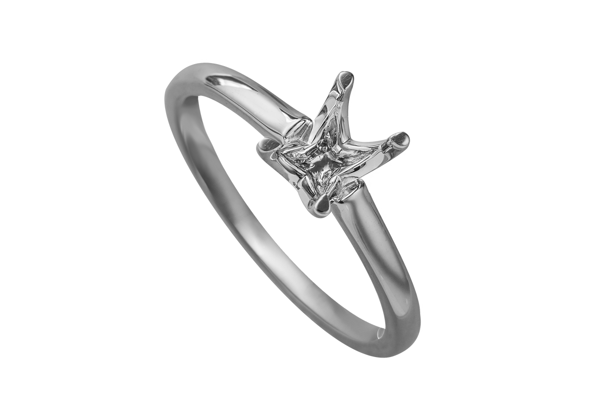 3/4ct. Hand-Selected Loose Oval Diamond and 14K White or Yellow Gold Shank