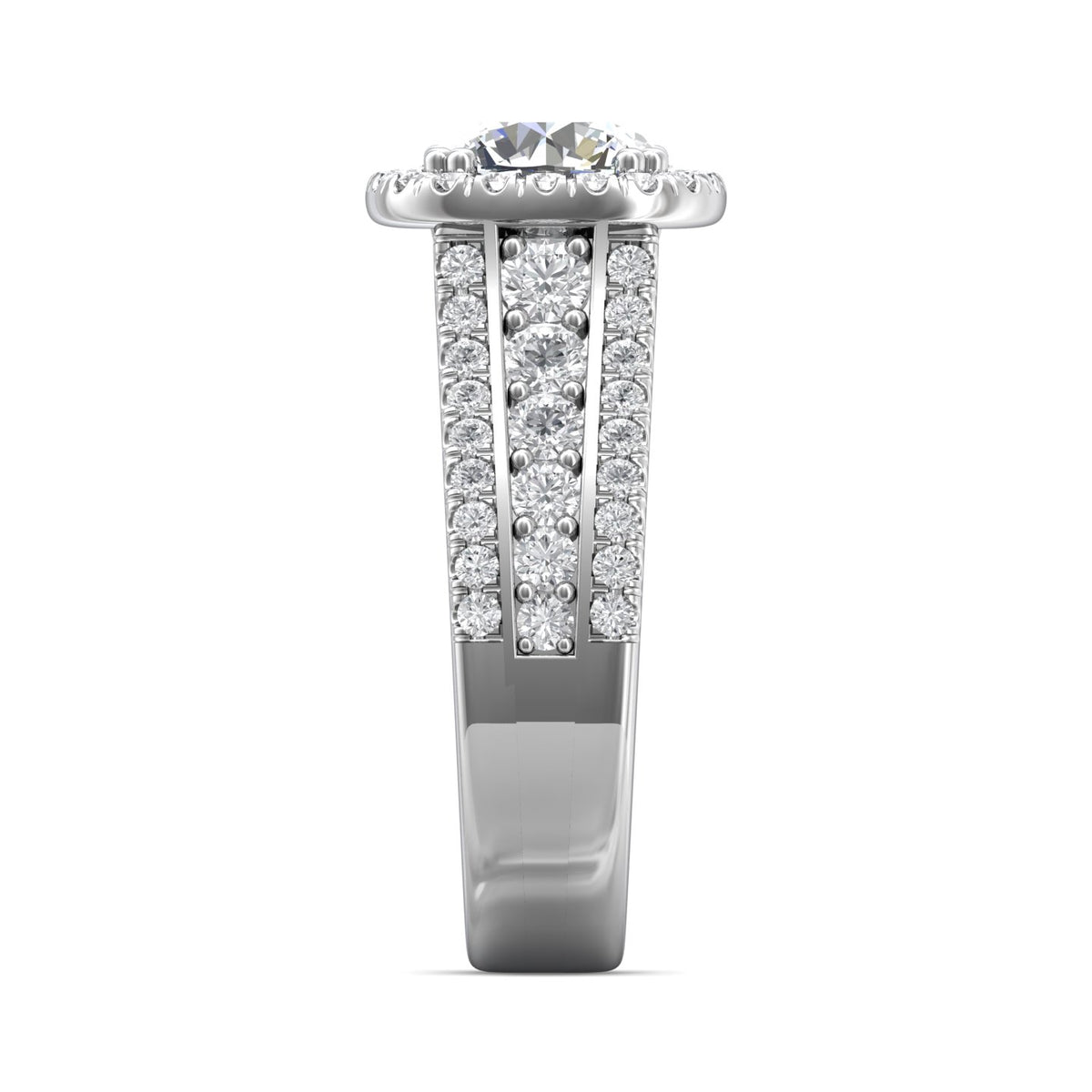 1 1/10ct. t.w. Diamond Engagement Ring in 14K White Gold