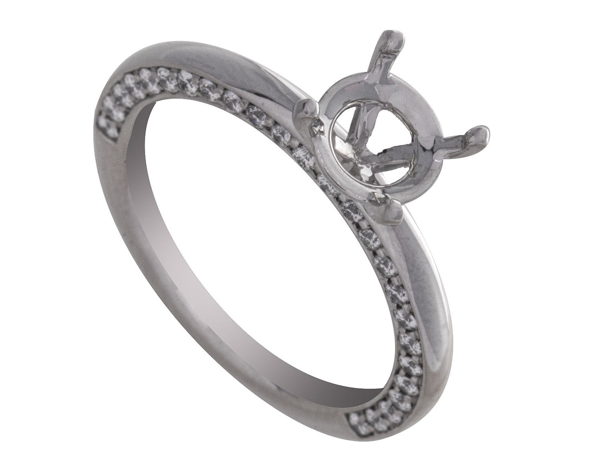 1/2ct. t.w. Kessler 81 Diamond Engagement Ring in Platinum