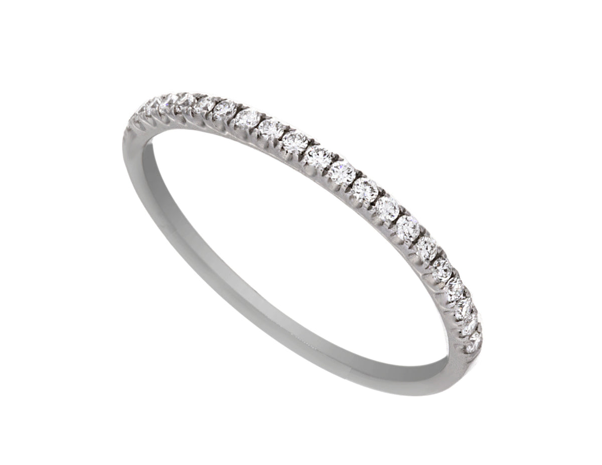1/7ct. t.w. Round Diamond Anniversary Ring in 14K White Gold