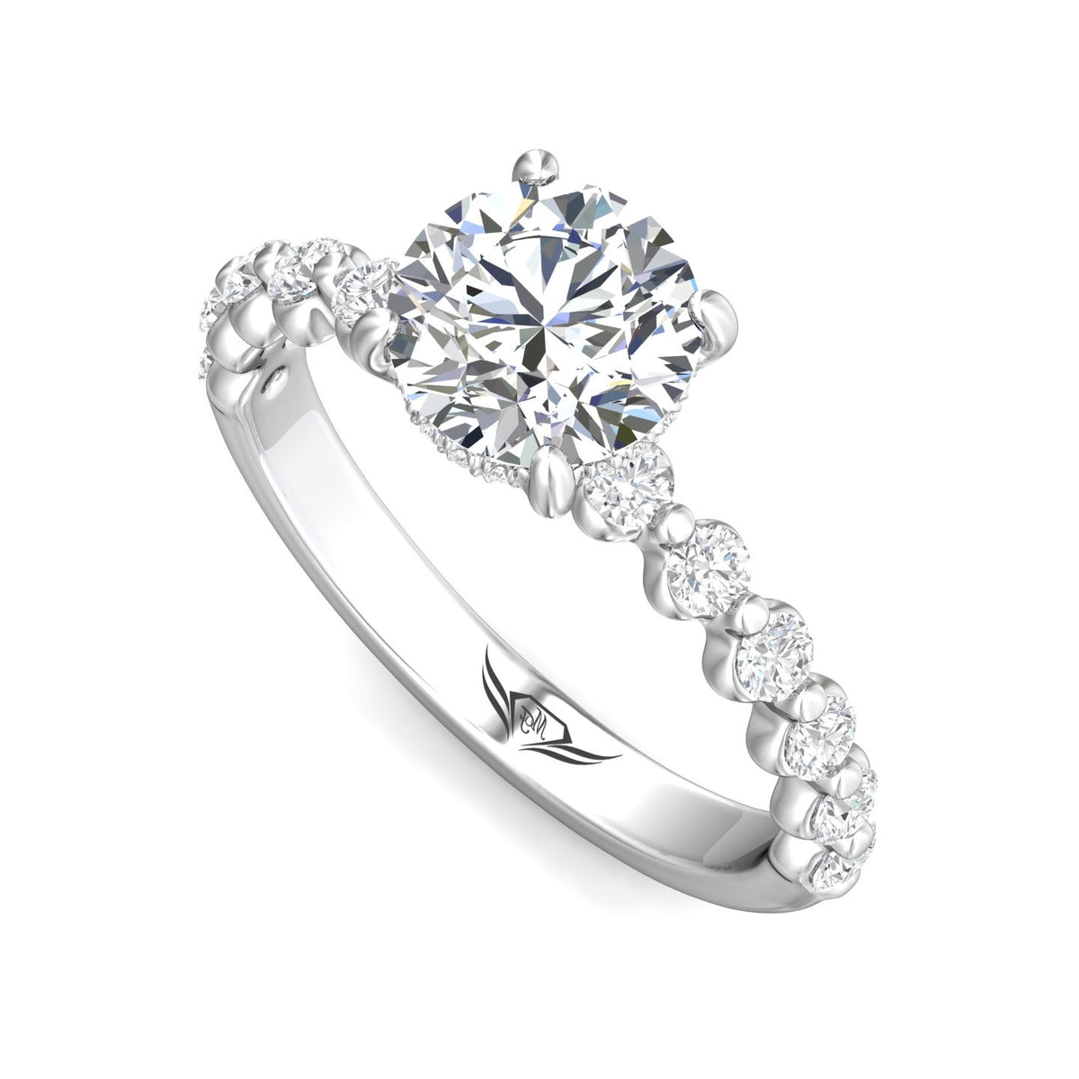 1/2ct. t.w. Diamond Engagement Ring in 14K White Gold