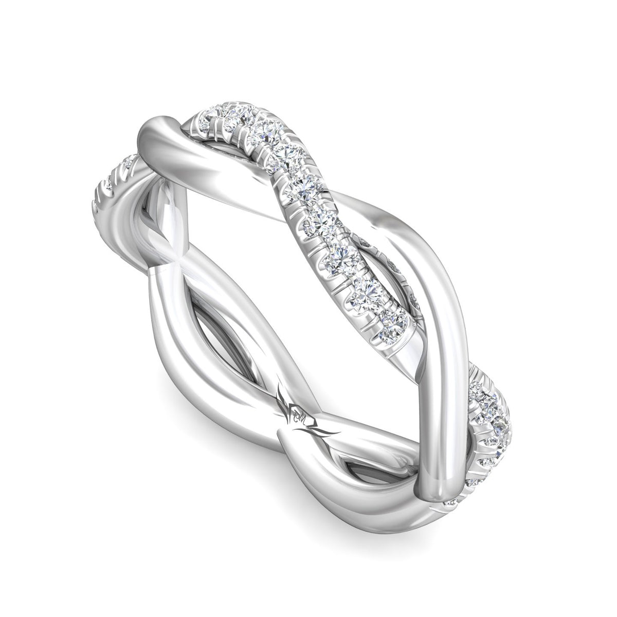 1/3ct. t.w. Diamond Wedding Ring in 14K White Gold
