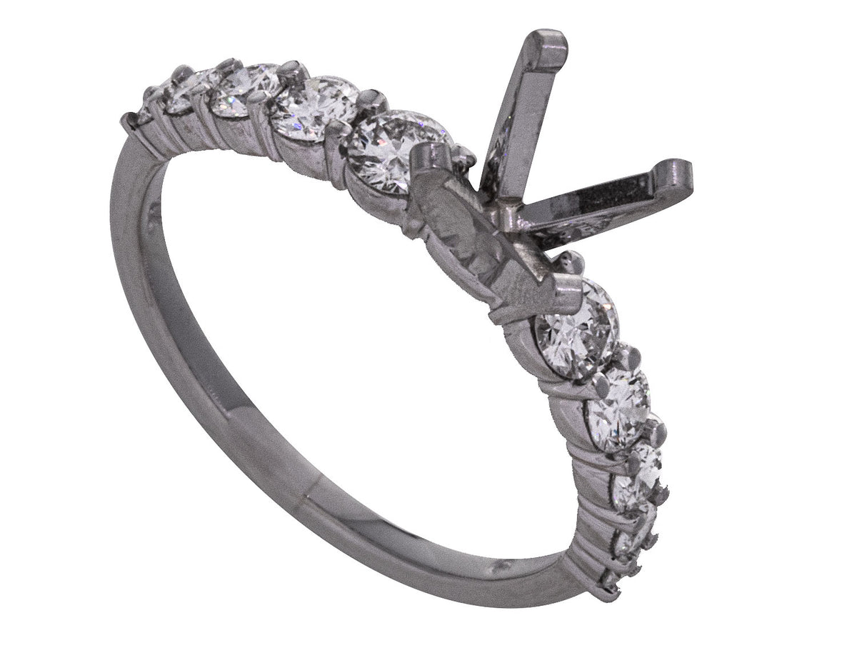 1/2ct. t.w. Diamond Engagement Ring in 14K White Gold