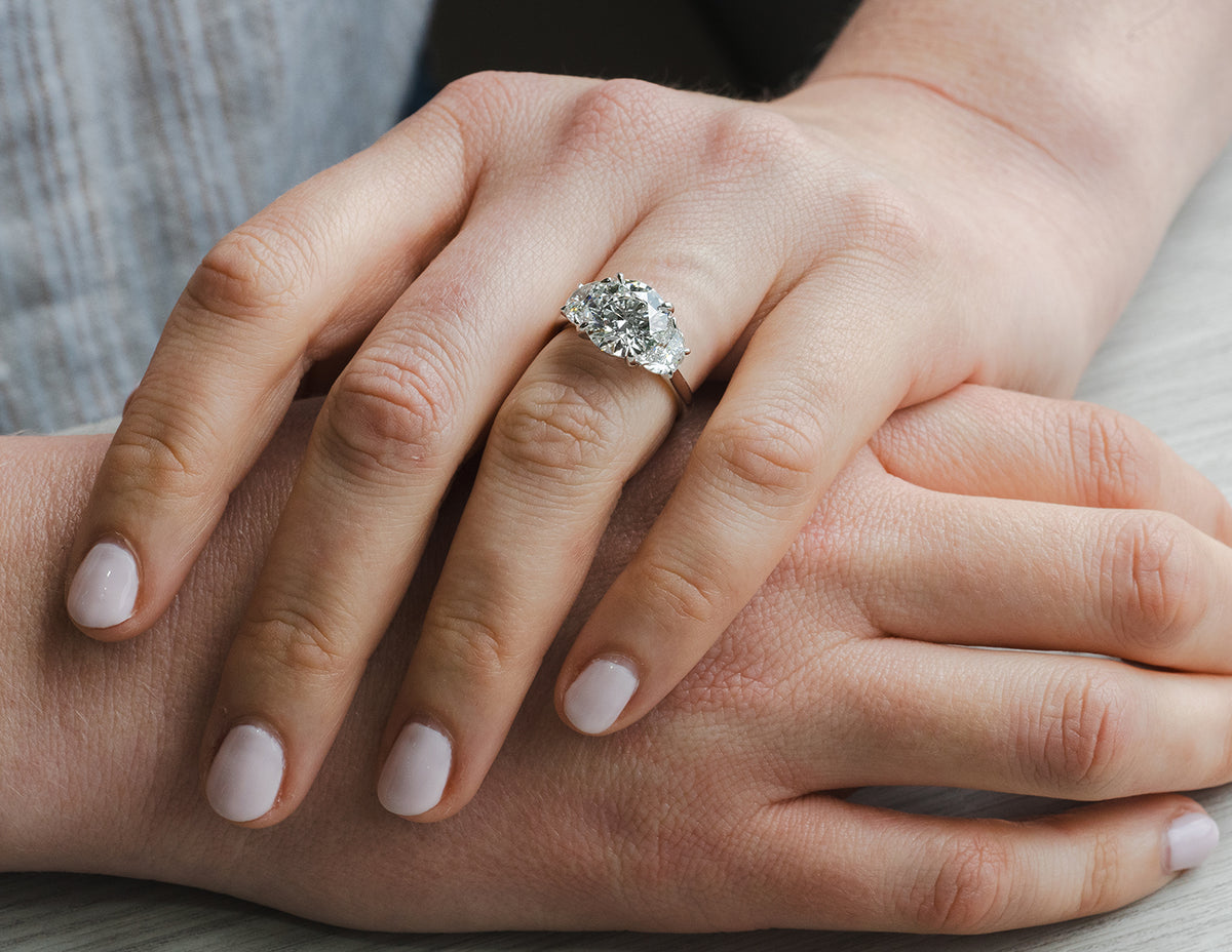 5ct. t.w. Round Cut Newborn Lab Created Diamond Engagement Ring in 14K White Gold