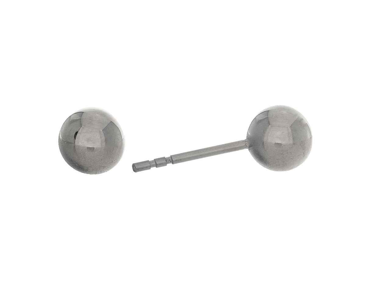 Stainless Steel 6mm Ball Stud Earrings