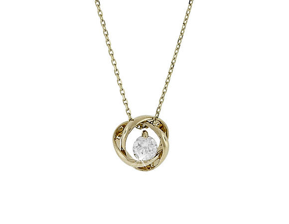 1/2ct. t.w. Kessler 81 Round Diamond Pendant in 14K Yellow Gold