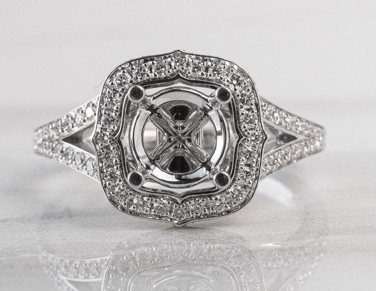 1/2ct. t.w. Diamond Engagement Ring in 14K White Gold