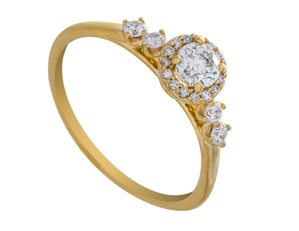 1/2ct. t.w. Diamond Promise Ring in 10K Yellow Gold