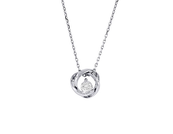 1/4ct. t.w. Kessler 81 Round Diamond Pedant in 14K White Gold