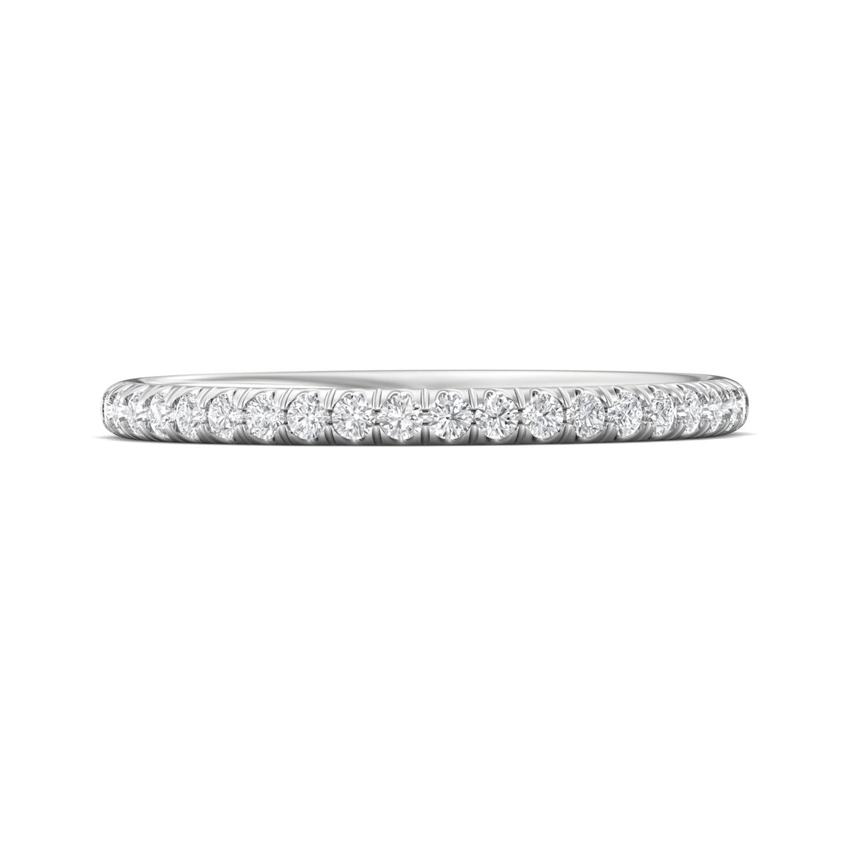 1/4ct. t.w. Round Cut Diamond Wedding Ring in 14K White Gold