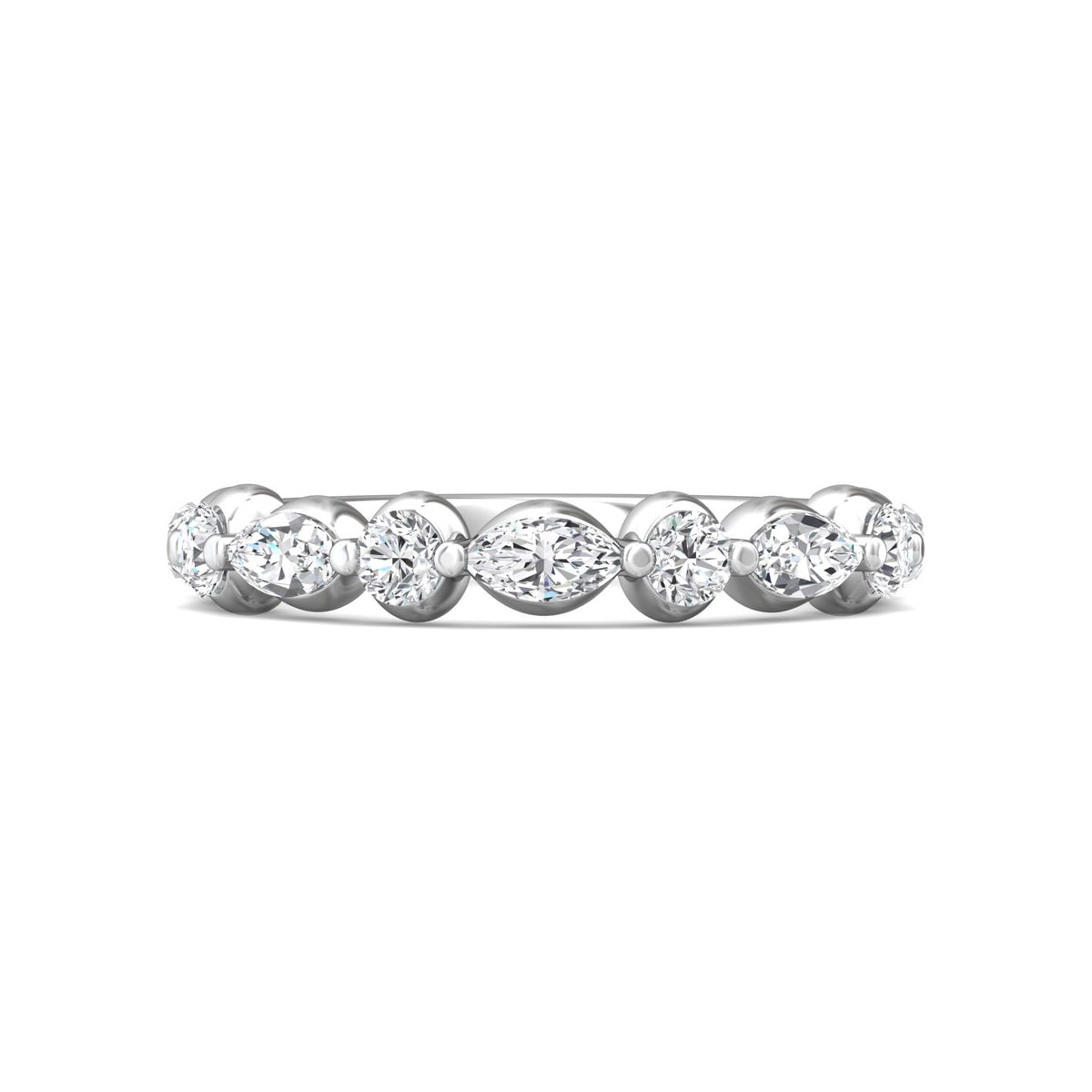 1ct. t.w. Diamond Wedding Band in 14K White Gold