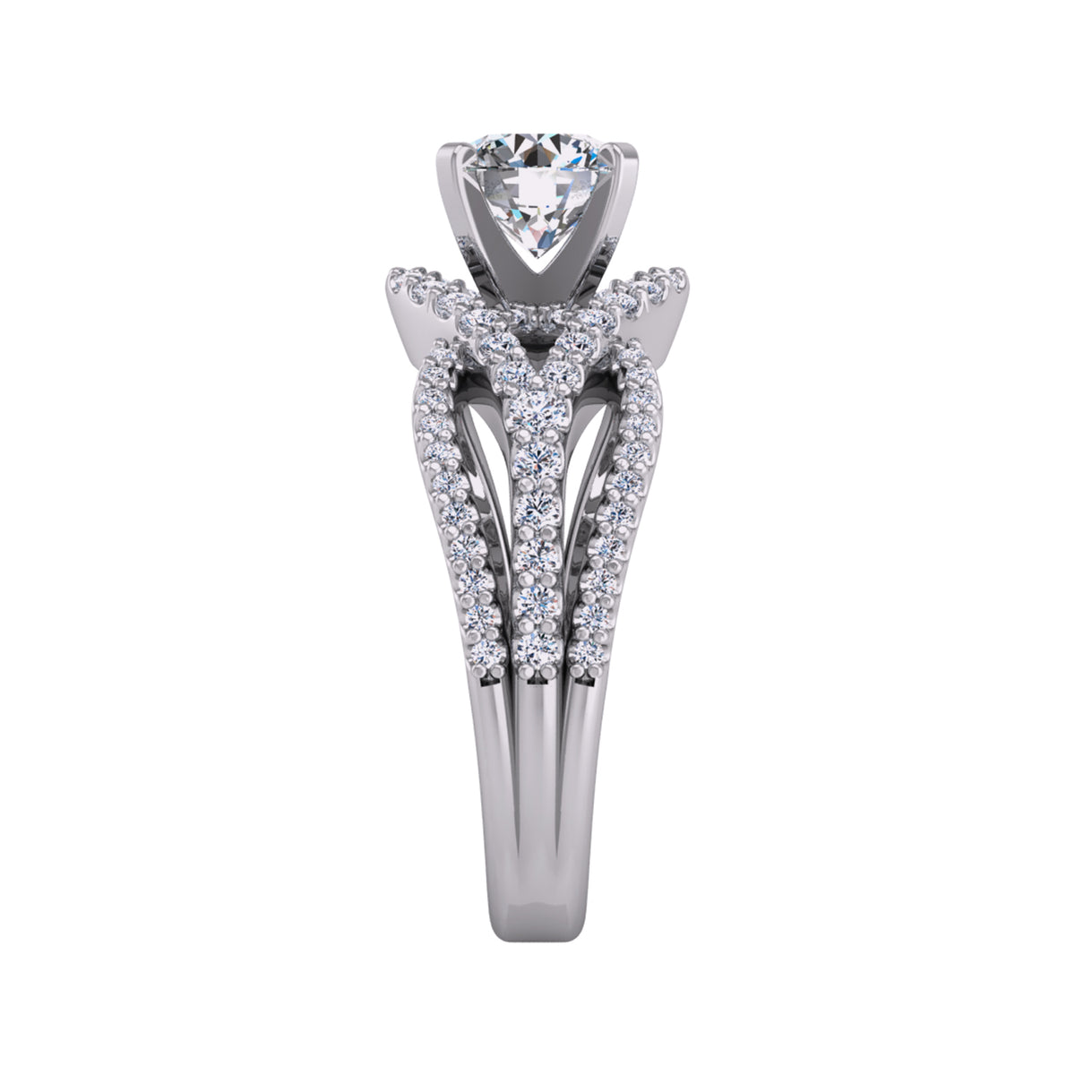 1/2ct. t.w. Diamond Engagement Ring in 14K White Gold