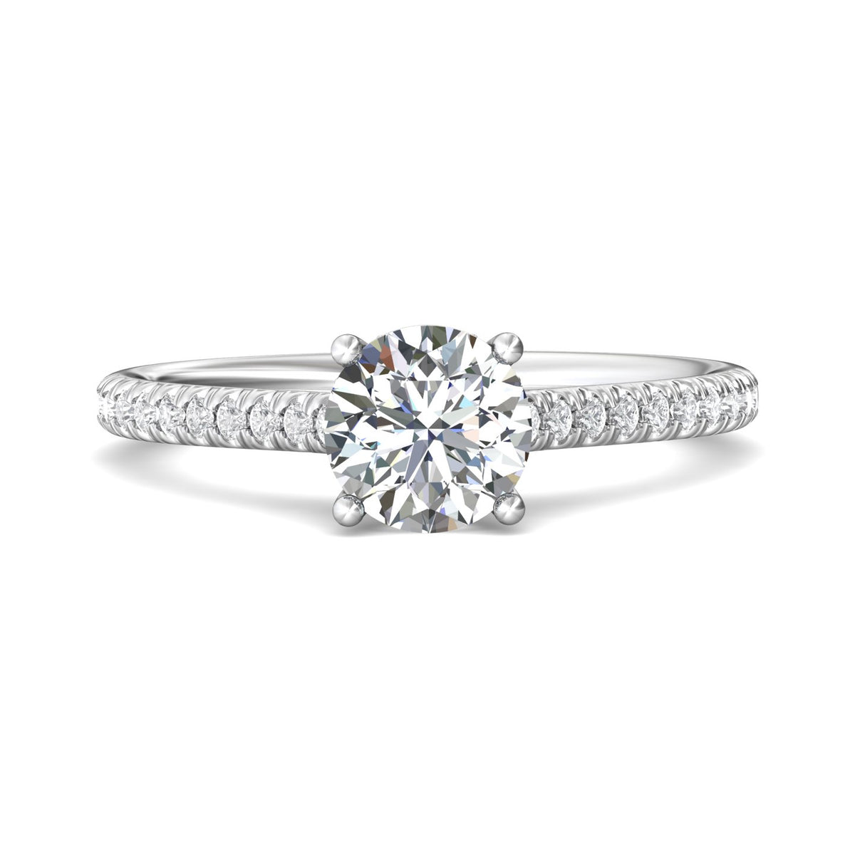 1/4ct. t.w. Diamond Engagement Ring in 14K White Gold