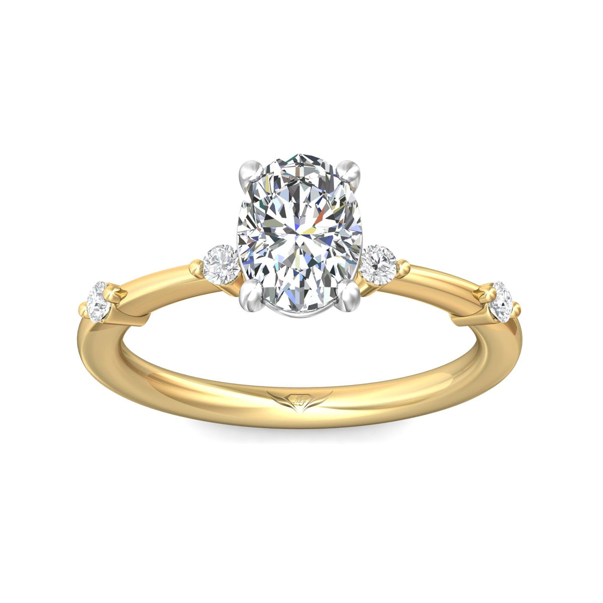 1/7ct. t.w. Diamond Engagement Ring in 14K White and Yellow Gold