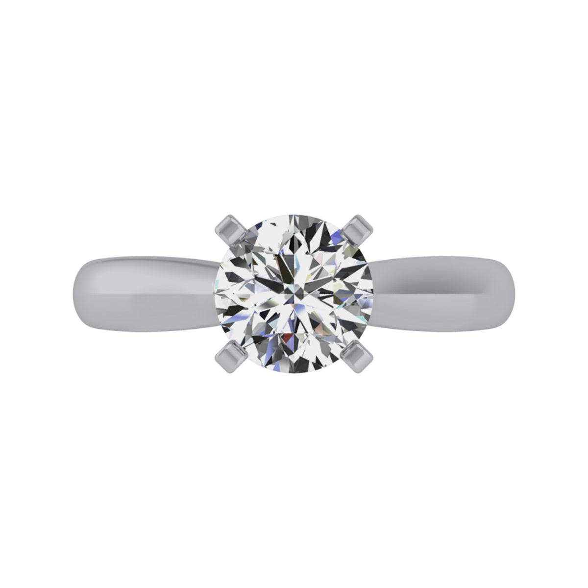 3mm. Wedding Ring in 14K White Gold