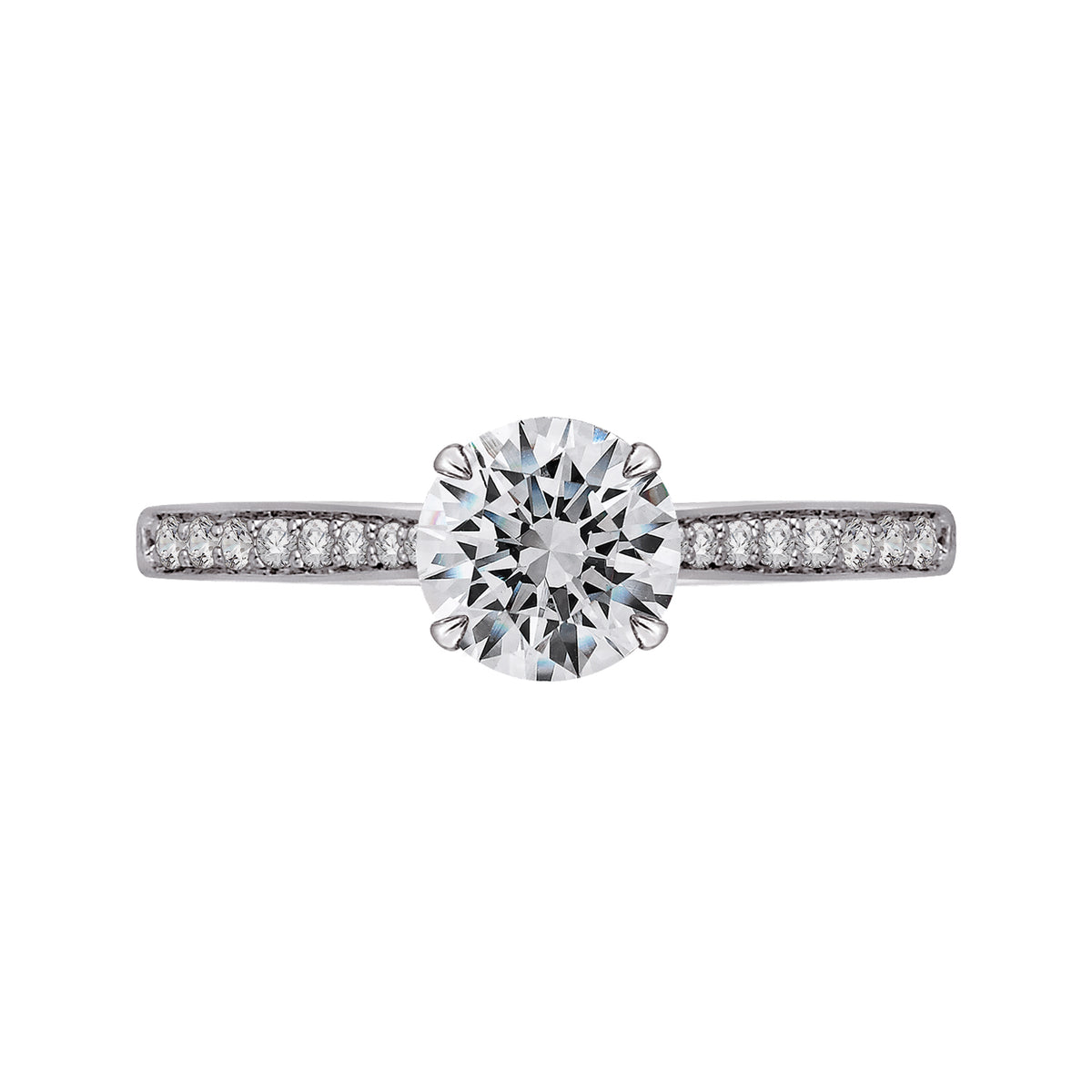 1/6ct. t.w. Diamond Engagement Ring in 14K White Gold