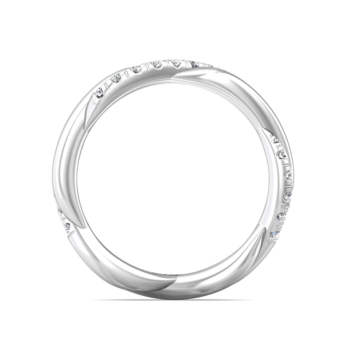 1/3ct. t.w. Diamond Wedding Ring in 14K White Gold