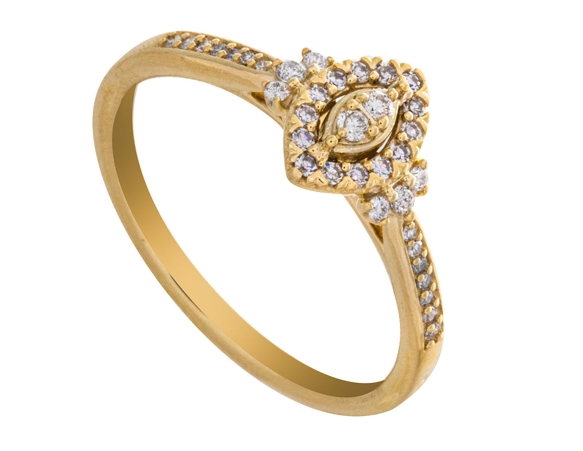 1/5ct. t.w. Diamond Promise Ring in 10K Yellow Gold