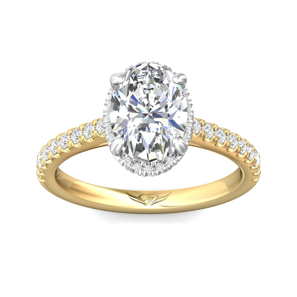 1/3ct. t.w. Diamond Engagement Ring in 14K Yellow and White Gold