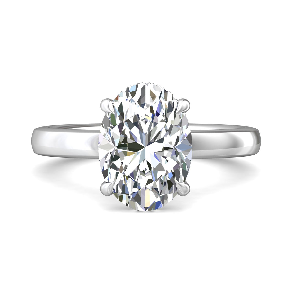 .05ct. t.w. Diamond Engagement Ring in 14K White Gold