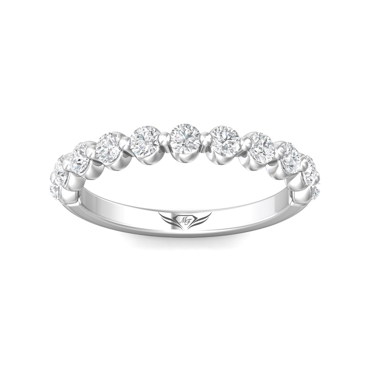 3/4ct. t.w. Diamond Wedding Band in 14K White Gold