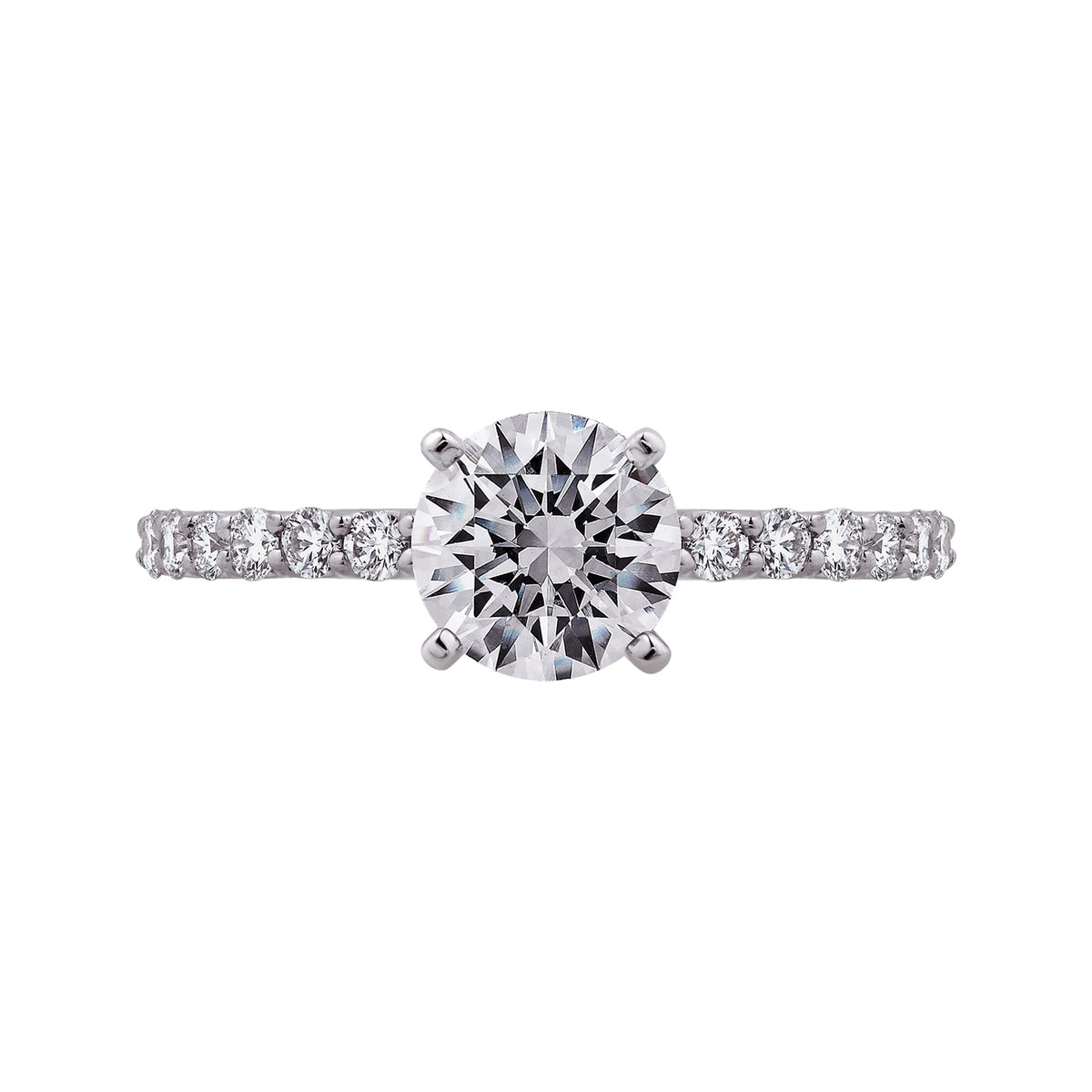 1/3ct. t.w. Diamond Engagement Ring in 14K White Gold